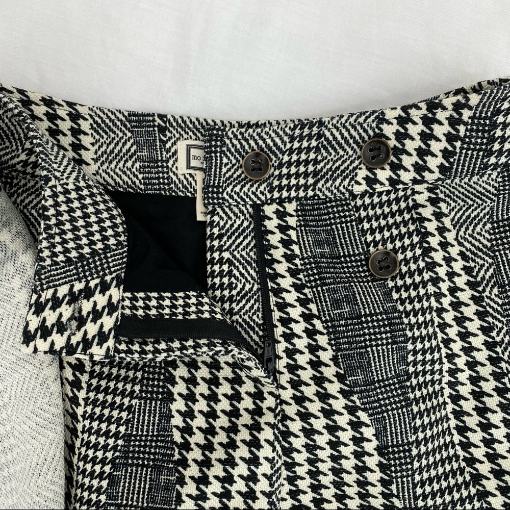 Houndstooth Patchwork Print Skort - image 7